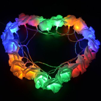 Rose Design 20 LED String Lights Party Wedding Decor Warm White RGB(Export)(Intl) Lazada Singapore