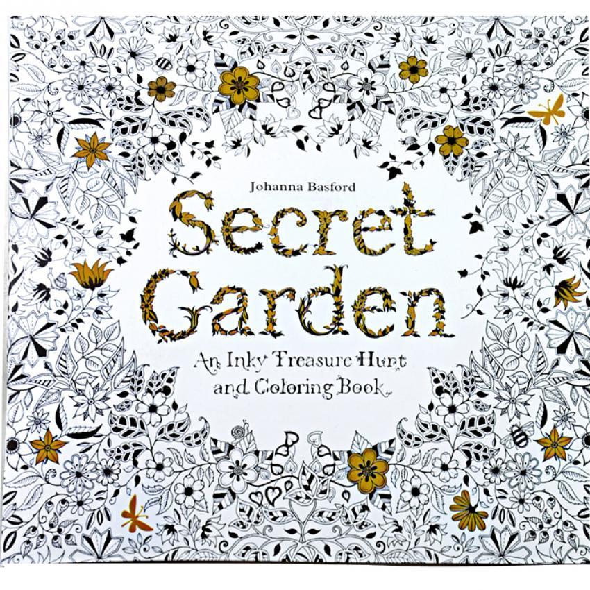 1pcs Secret Garden 2016 New An Inky Treasure Hunt And Coloring Book For