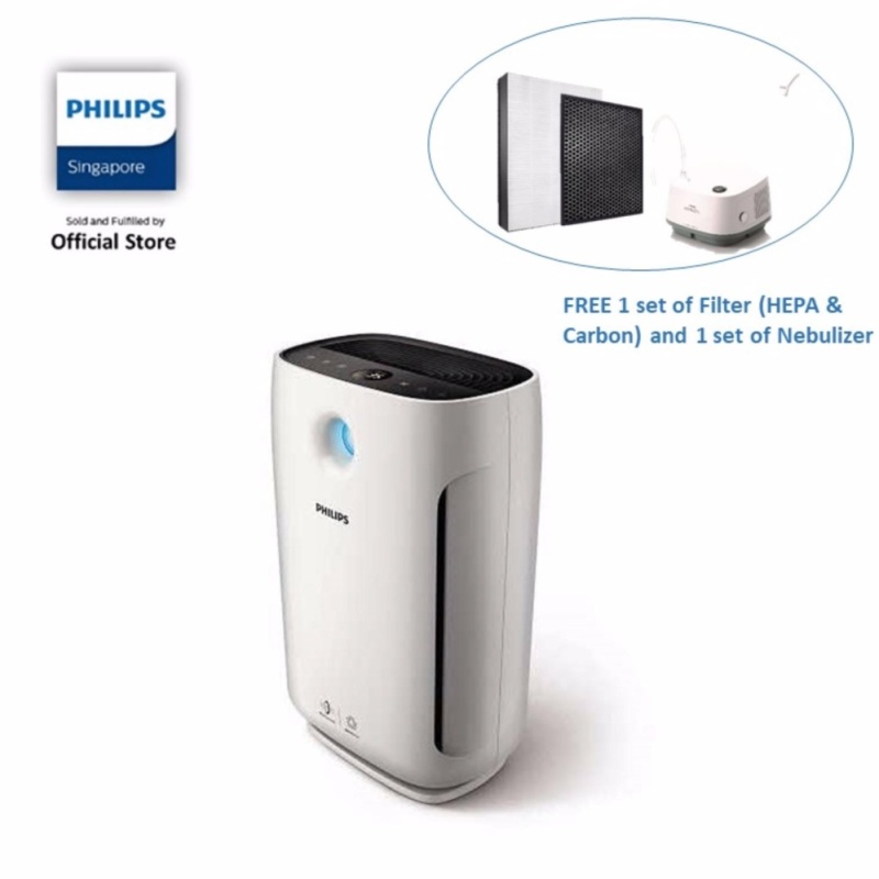 Free 1 set of filters (Carbon & Hepa ) and 1 set of nebulizer (to be redeemed at Consumer Care) withPhilips Air Purifier -AC2887/30 Singapore