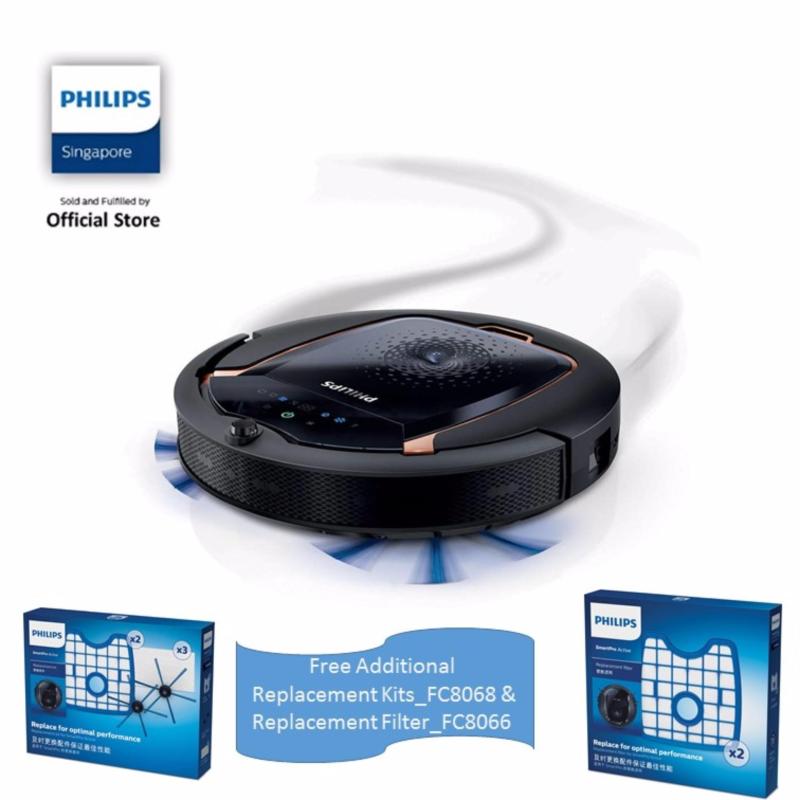 FREE Replacement Kits and Filter _FC8066 & FC8068 With PHILIPS WITH Philips SmartPro Active Robot Vacuum Cleaner - FC8820/01 Singapore