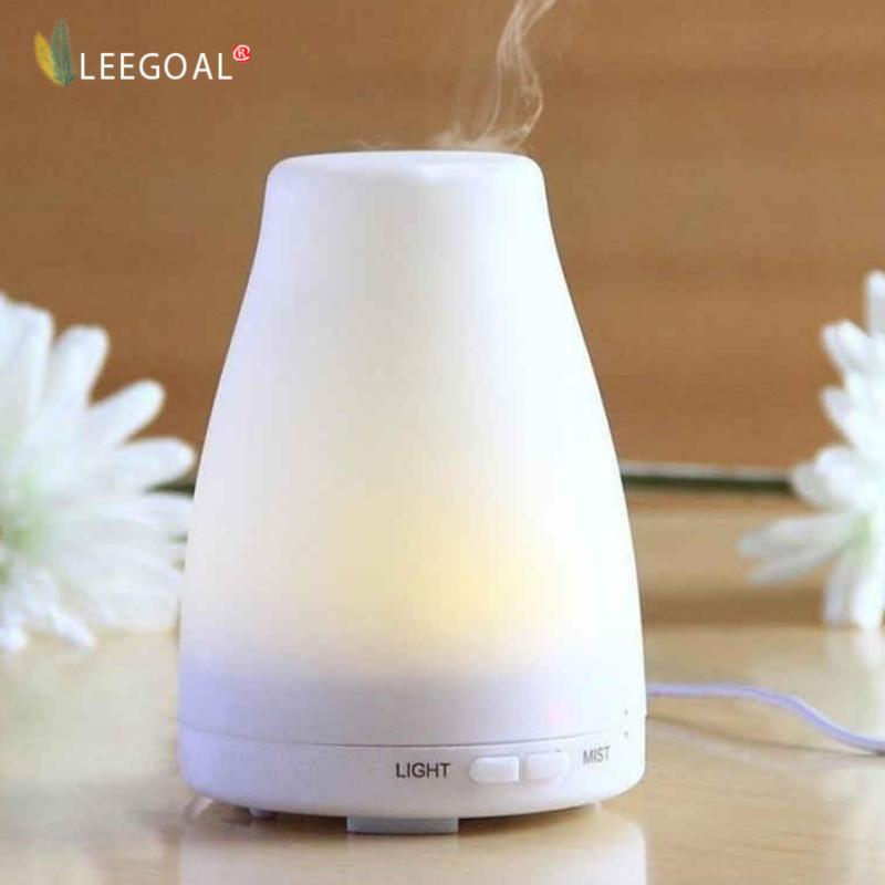 Leegoal 100ml Essential Oil Diffuser,Portable Ultrasonic Aroma Cool Mist Air Humidifier Purifiers with 7 Color LED Lights Changing for Home Office - intl Singapore