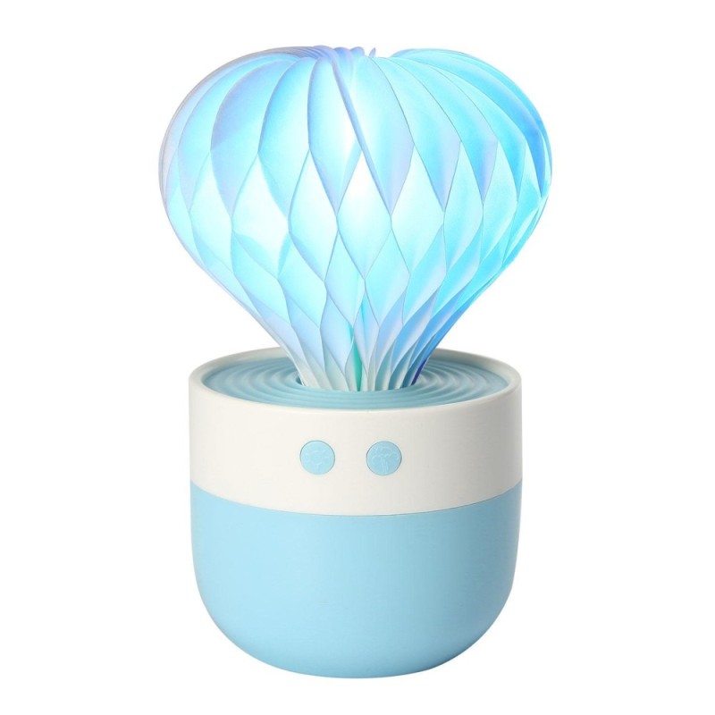leegoal Cool Mist Humidifier, Mini Portable 7 Color LED Lights, Auto Shut-off For Home Bedroom Baby Room Office (Blue) - intl Singapore