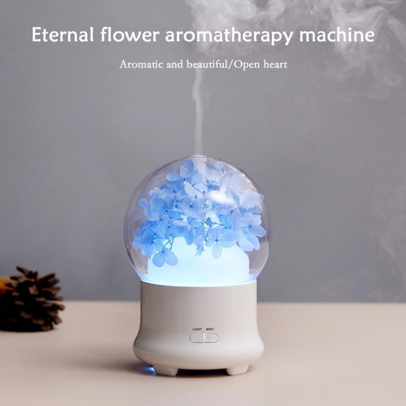 leegoal Ultrasonic Aromatherapy Essential Oil Diffuser Aroma Diffuser Cool Mist Humidifier Preserved Fresh Flower - intl Singapore