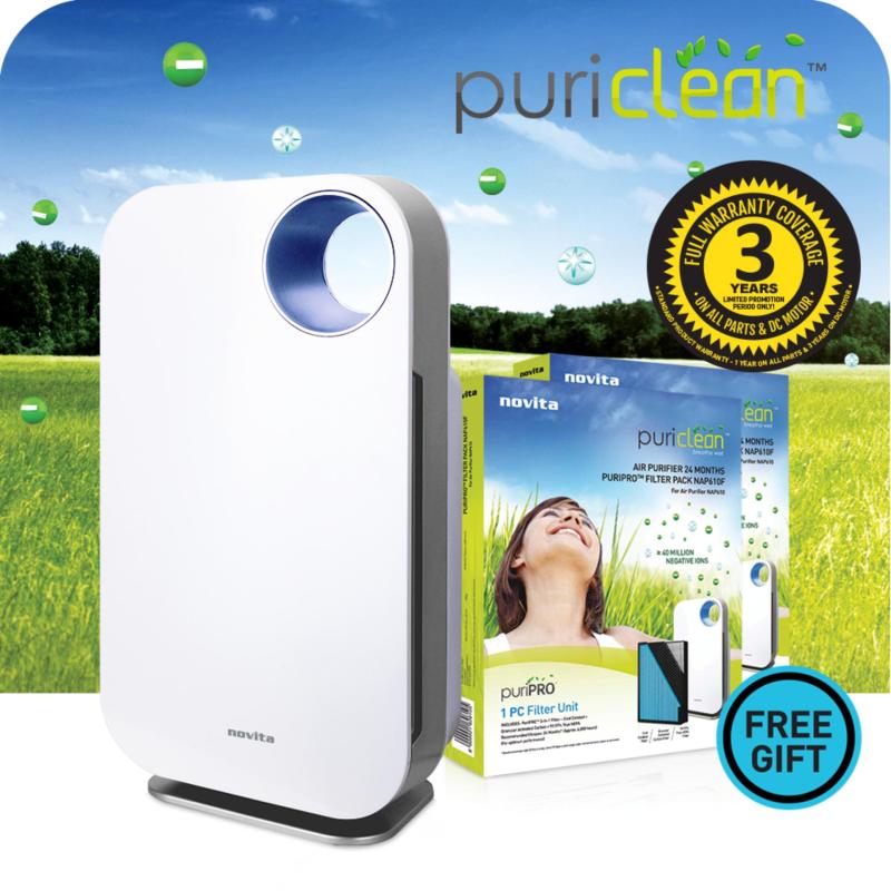 novita PuriClean™ Air Purifier NAP610 + FOC 2 x Filter Pack Singapore