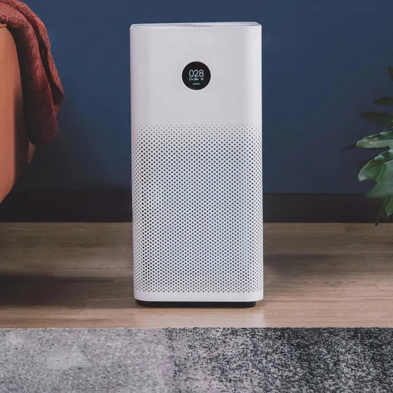 Original Xiaomi OLED Display Smart Air Purifier 2S Smoke Dust Peculiar Smell Cleaner White EU Plug - intl Singapore