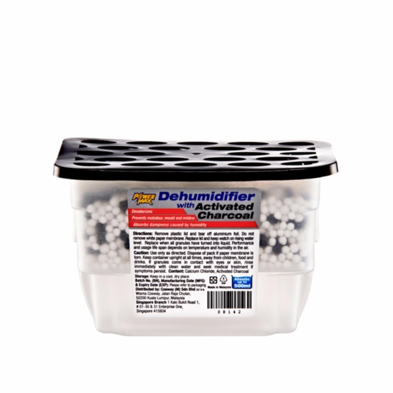 PowerMax Dehumidifier – Charcoal (3x500ml) - 2 packs = 6 Singapore