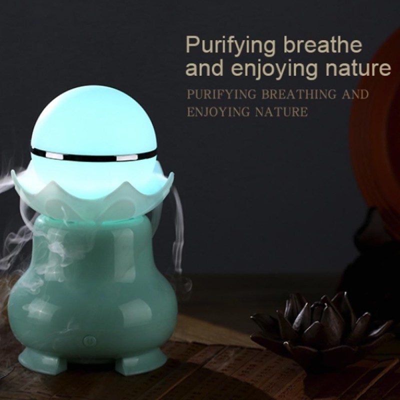svoovs USB Ultrasonic Aroma Humidifier Colorful LED Lights Home Air Diffuser Purifier - intl Singapore