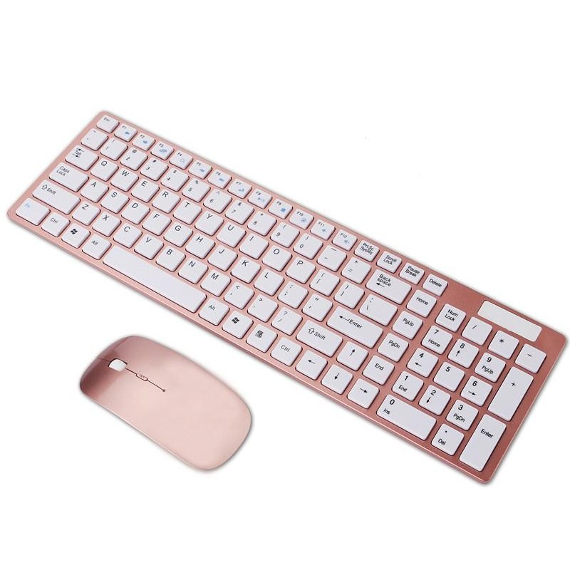2.4G wireless ultra-thin general-purpose desktop office notebook notebook mouse and keyboard suit - intl Singapore