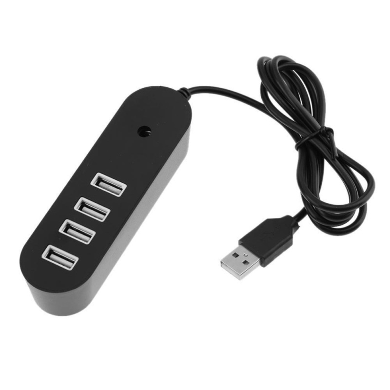 4 USB Multi Ports Hub Splitter Expansion Adapter for Laptop Phone(Black) - intl