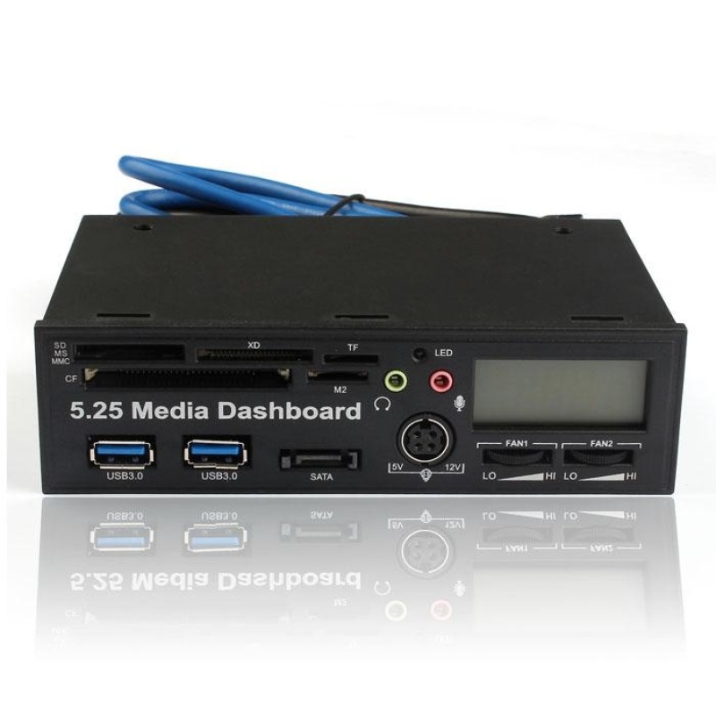 5.25 USB 3.0 High Speed Media Dashboard Front Panel PC Multi Card Reader - intl