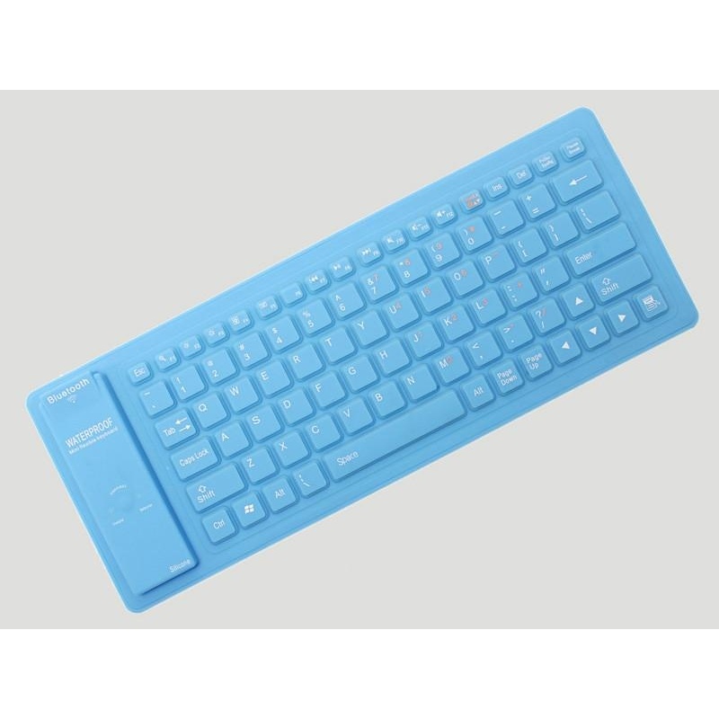 88 Key Silicone Bluetooth Keyboard Mini Portable Folding Waterproof
Soft Keyboard - intl Singapore