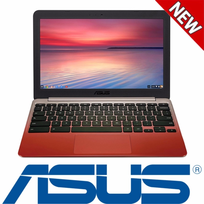 ASUS C201 11.6 Inch Chromebook (Rockchip, 4 GB, 16GB SSD, Lotus Gold/Red) - intl