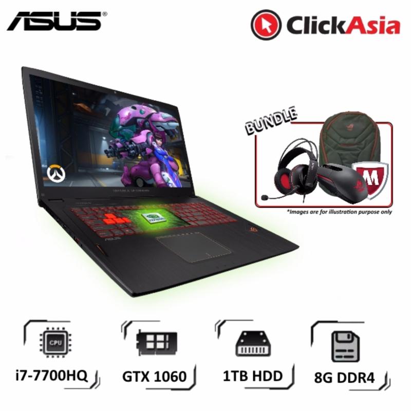 Asus ROG Gaming Laptop (GL702VM-GC225T) - 17.3"/i7-7700HQ/8GB DDR4/1TB HDD/NV GTX1060/Win10