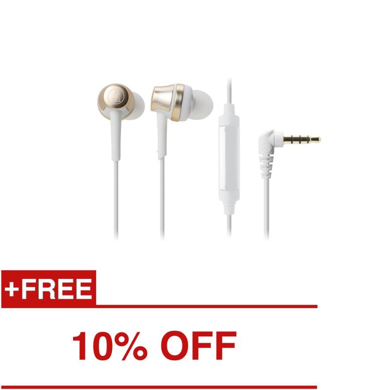 Audio-Technica ATH-CKR50iS In Ear Headphones for Smartphone (Champagne Gold) Singapore