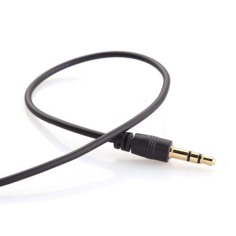 AUX Cable 3.5mm 3 Pole Male To Male Jack Audio Stereo Extension Cord Black April 2018 - 2 AUX Cable 3.5mm 3 Pole Male to Male Jack Audio Stereo Extension Cord Black - 2