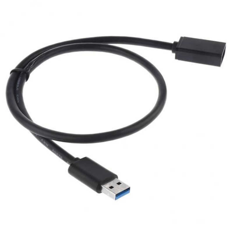 BolehDeals USB 3.0 Type A-Male to A-Female Extender M/F Extension Cable Black 0.5meter - intl