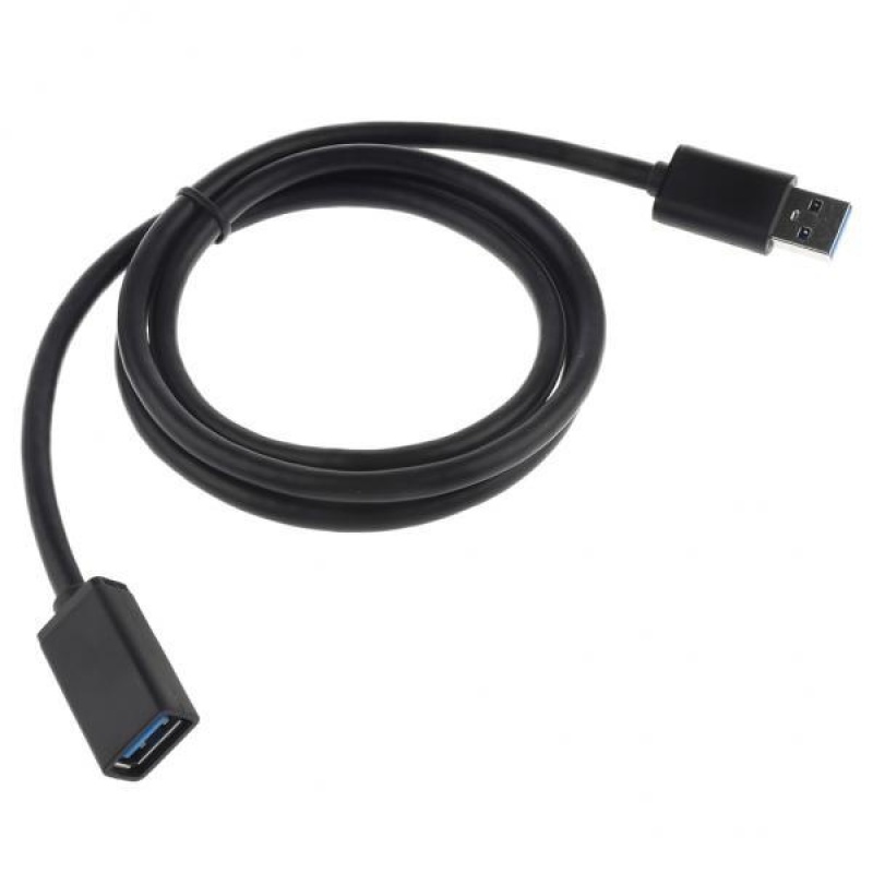 BolehDeals USB 3.0 Type A-Male to A-Female Extender M/F Extension Cable Black 1meter - intl