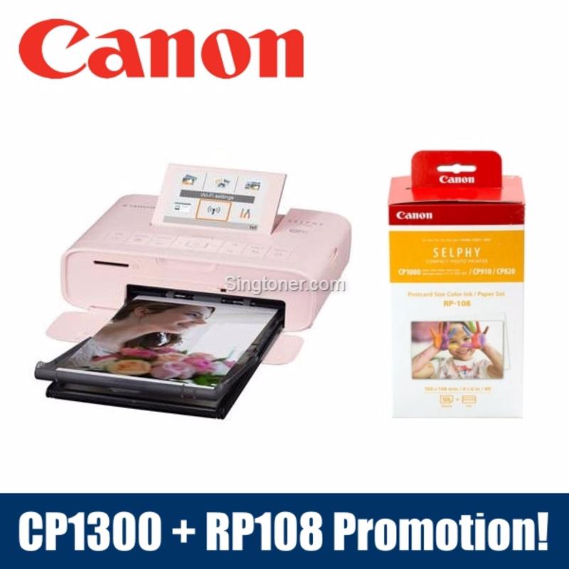 [CNY Special!] [Singapore Warranty] Canon SELPHY CP1300 Mobile Wi-Fi Printer Black Pink White + RP108 Singapore