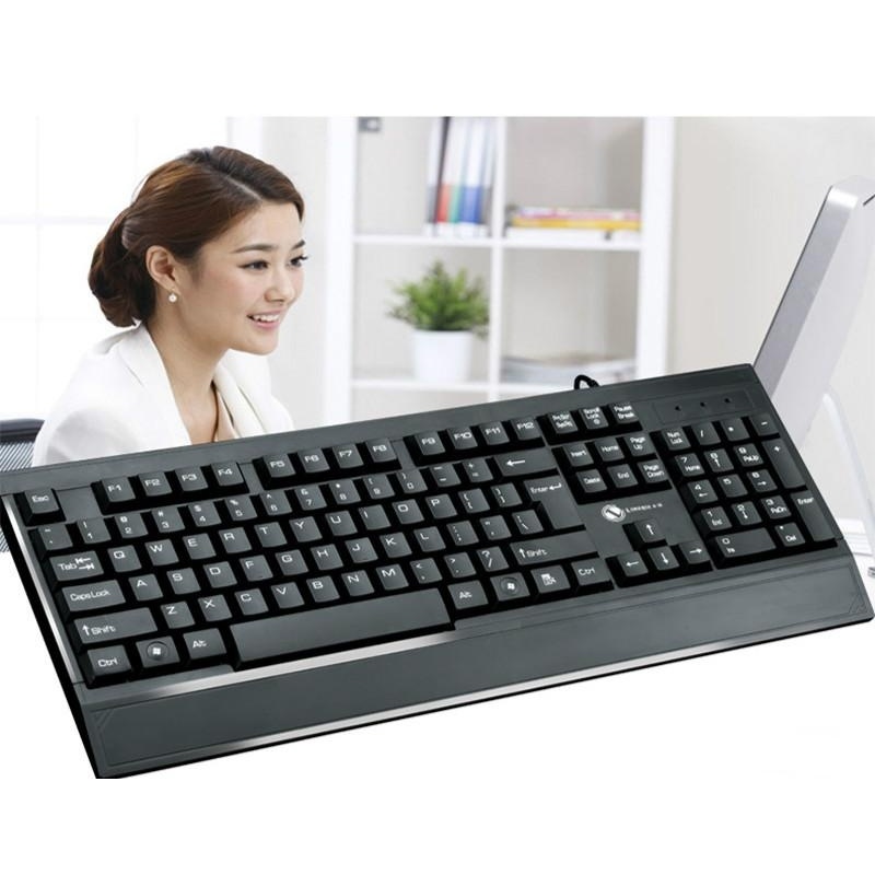 Desktop PC Typing Office Game Mute Home Wired Keyboard Laptop
External - intl Singapore