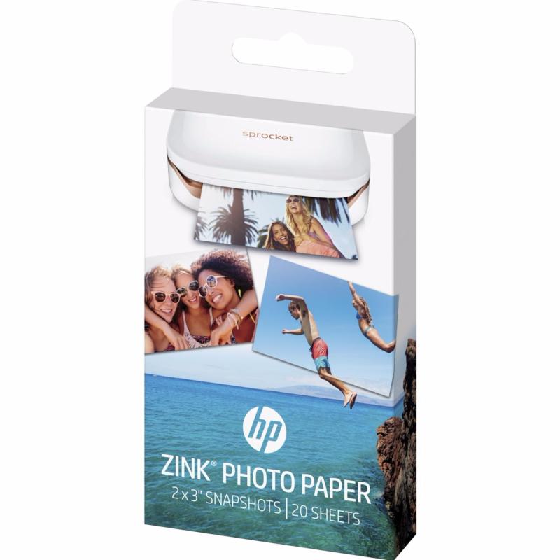 HP SPROCKET ZINK Sticky-backed 2 x 3 Photo Paper (20 Sheet Pack) Singapore