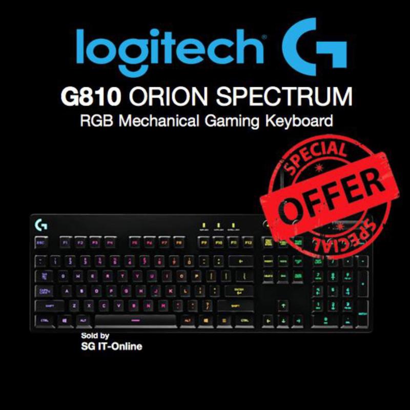 Logitech G810 Orion Spectrum RGB Mechanical Gaming Keyboard Singapore