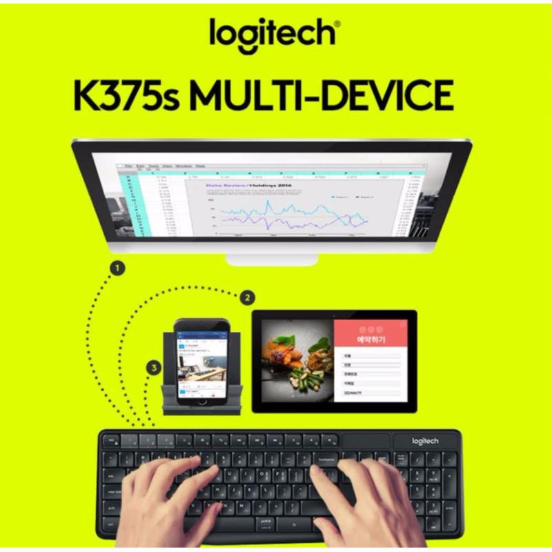 Logitech K375s Multi-Device Wireless Keyboard and Stand Combo K375 Singapore