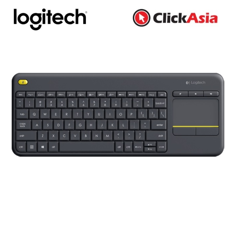 Logitech K400 Plus Wireless Touch Keyboard - Black (920-007165) Singapore