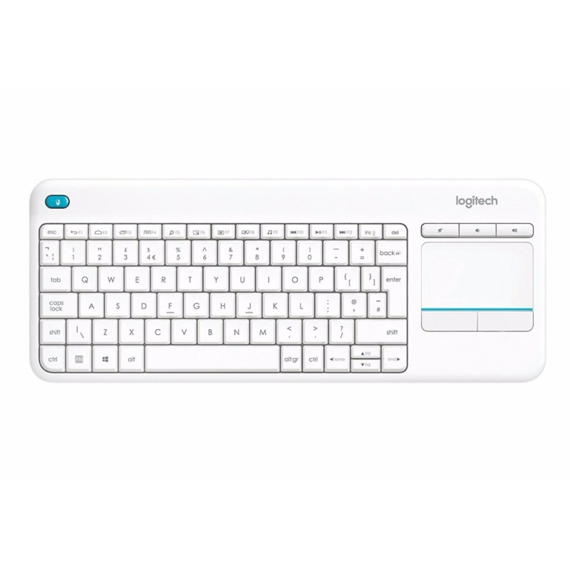 Logitech K400 Plus Wireless Touch Keyboard - White Singapore