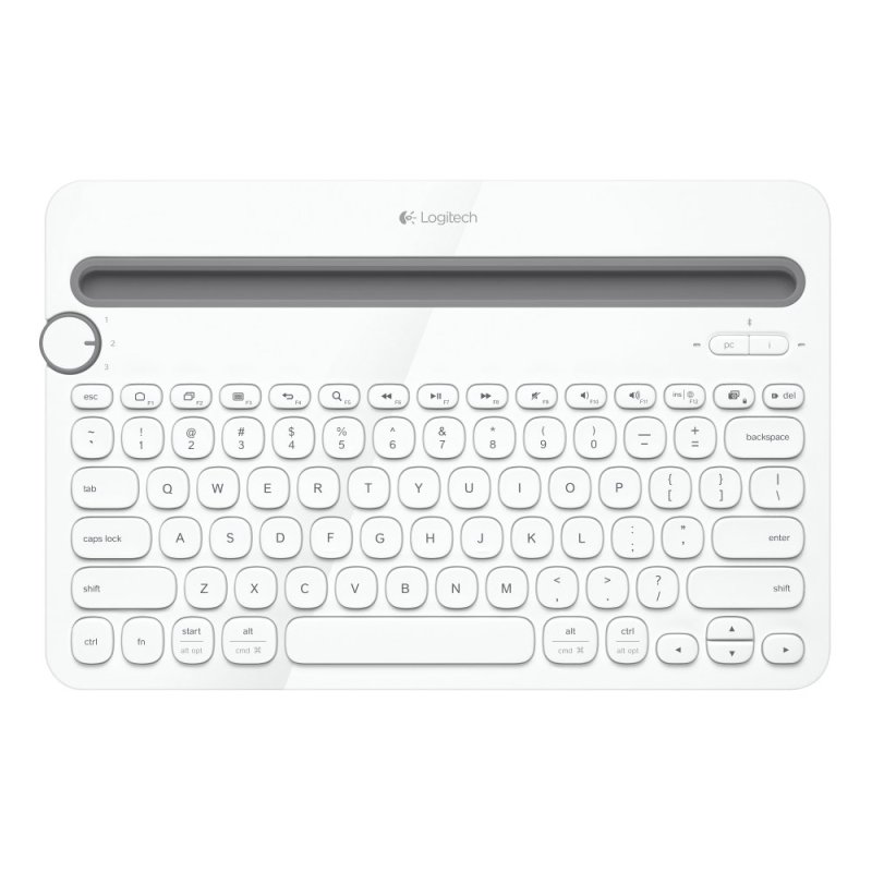 Logitech K480 Bluetooth Multi Device Keyboard - White Singapore