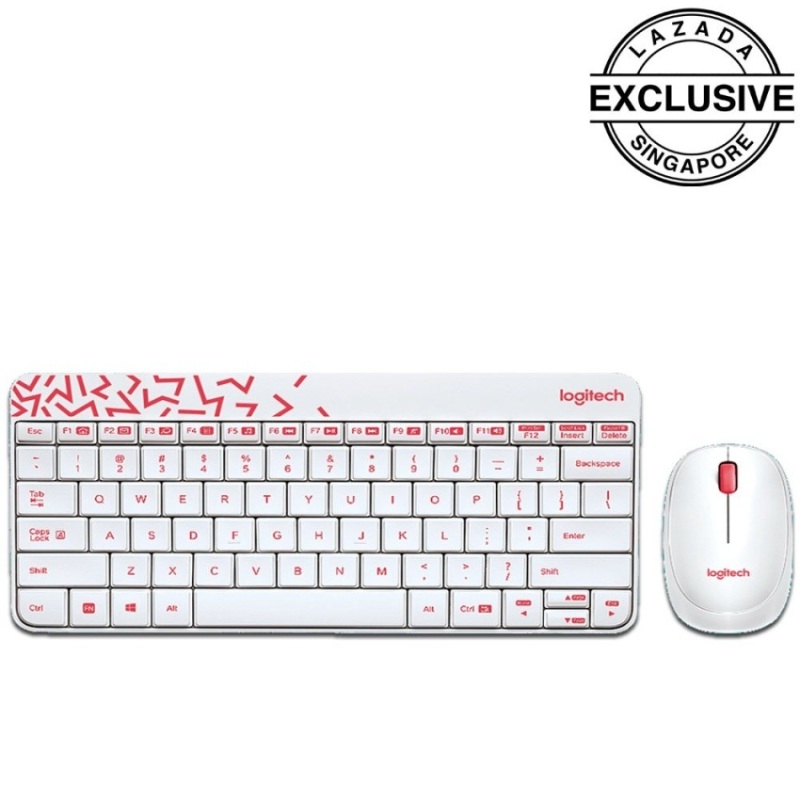 Logitech MK240 Wireless Compact Keyboard and Mouse Combo – Vivid Red (Online Exclusive) Singapore