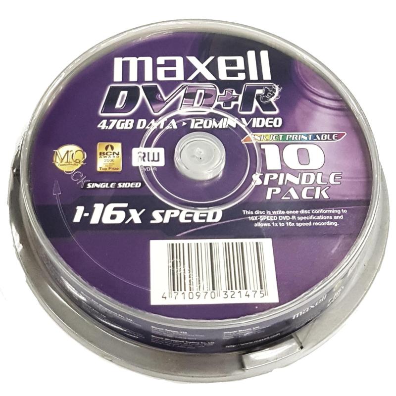 Maxell DVD+R 10 Discs in 1 Spindle