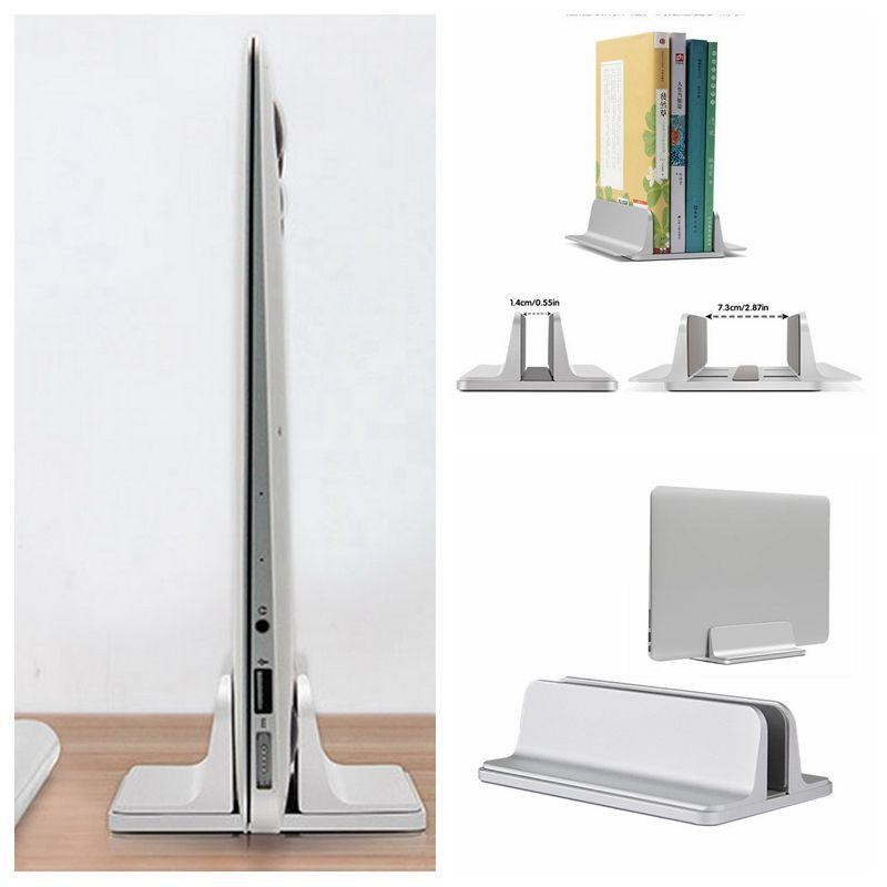 Nicee Vertical Laptop Stand Aluminum Alloy Desk Holder Space Nicee Vertical Laptop Stand Aluminum Alloy Desk Holder Space Saving For Notebook Silver Intl Singapore
