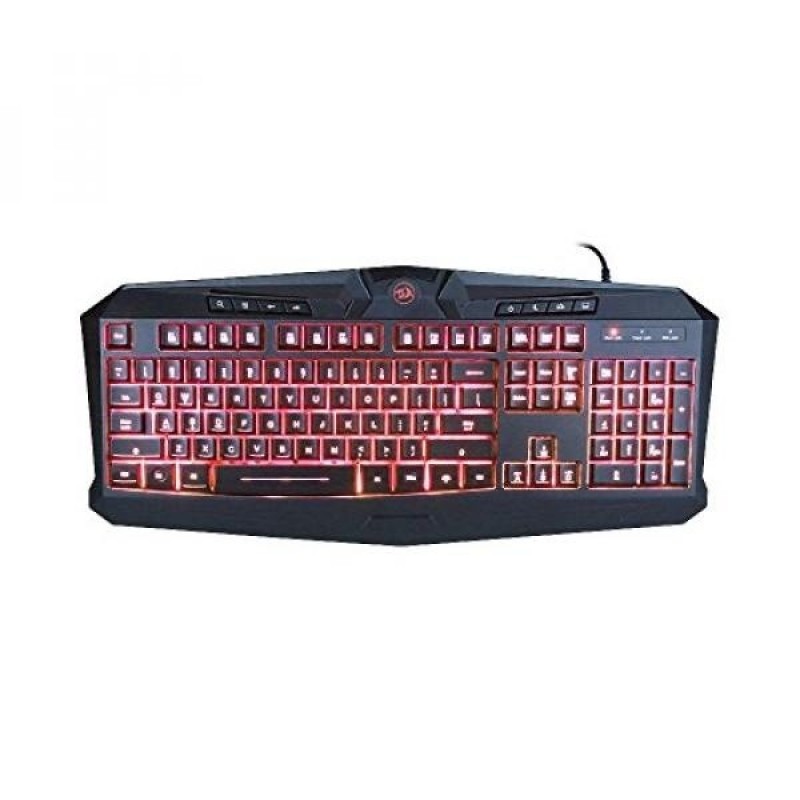 Redragon K503 Harpe 7-Color LED Backlit Gaming Keyboard (Black) - intl Singapore