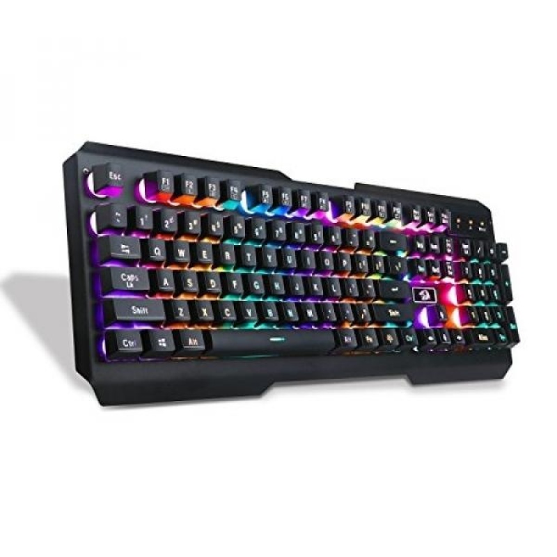 Redragon K506 Centaur 7-Color Rainbow Backlit Full-Size Gaming
Keyboard With Numeric Keypad (Black) - intl Singapore