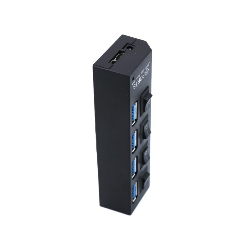 Slim 4 Port USB 3.0 5Gbps Speed Portable Compact Hub Adapter For PC Laptop - intl