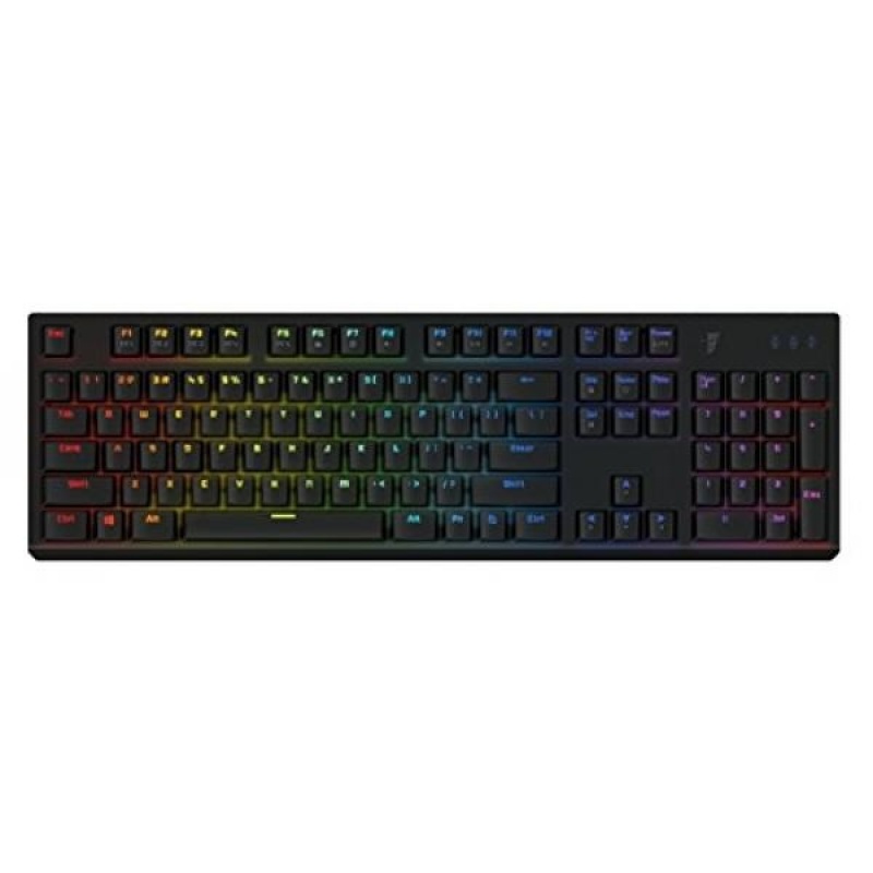 Tesoro Gram Spectrum Low Profile G11SFL Red Mechanical Switch
Single Individual Per Key Full Color RGB LED Backlit Illuminated
Mechanical Black Gaming Keyboard TS-G11SFL B (RD) - intl Singapore