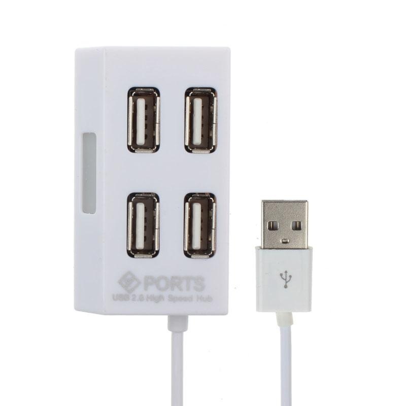 The Trapezoidal High Speed 4 Port USB 2.0 Hub For PC Laptop Computer - intl