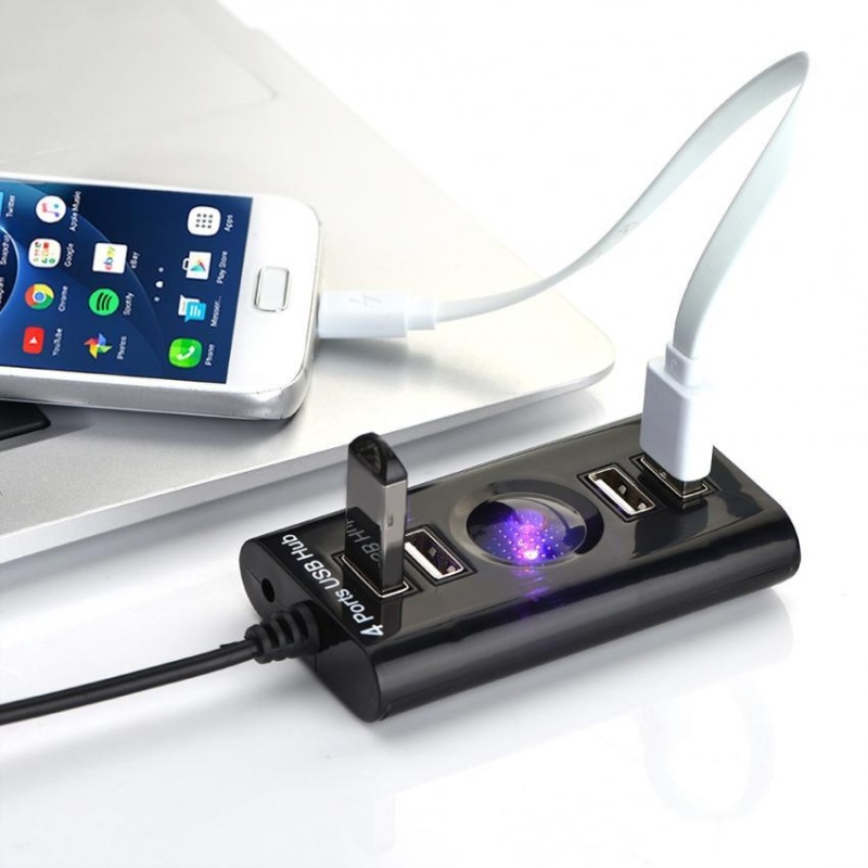 YOSOO High Speed USB to 4 Ports USB 2.0 Hub Splitter Adapter for PC Computer Laptop and More - intl