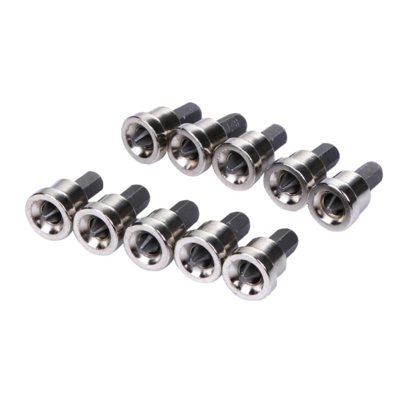 10pcs Depth Stop Plasterboard Screws Locating Screwdriver Bits PH2 Hex - intl