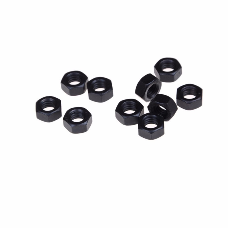 10pcs M4 Nylon Hex Nut Hexagon Electronic Accessories Tools Size :M4 - intl