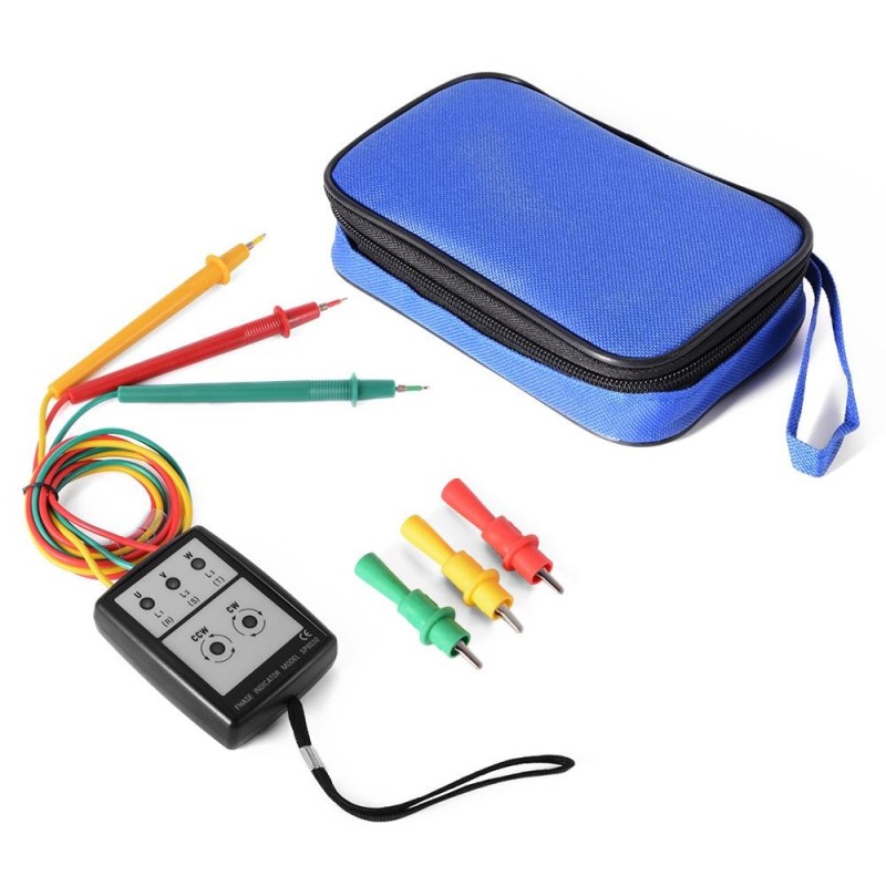 3 Phase Sequence Rotation Meter Tester Indicator Check Tool 60V-600V AC - intl