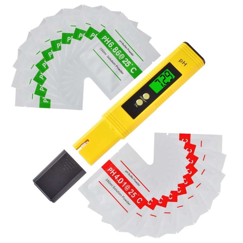 4-Digit LCD PH Meter Pen Portable Hydroponics Aquarium Pool Water Tester BI750 - intl