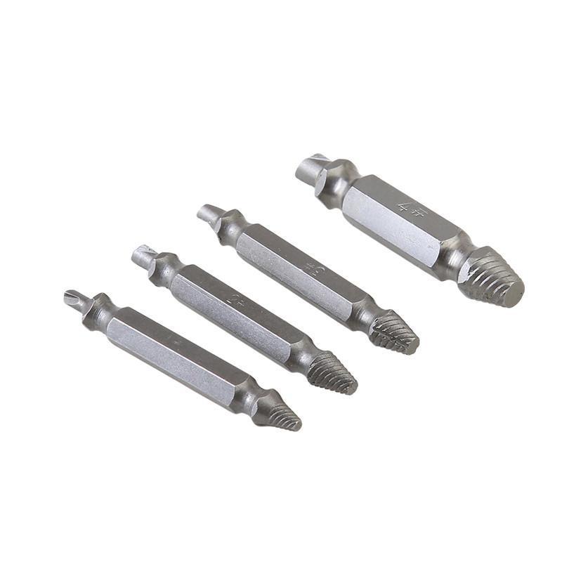 Ai Home 4pcs Damaged Screw Extractor Remover Bolt Stud Tool
Accessories (Silver)