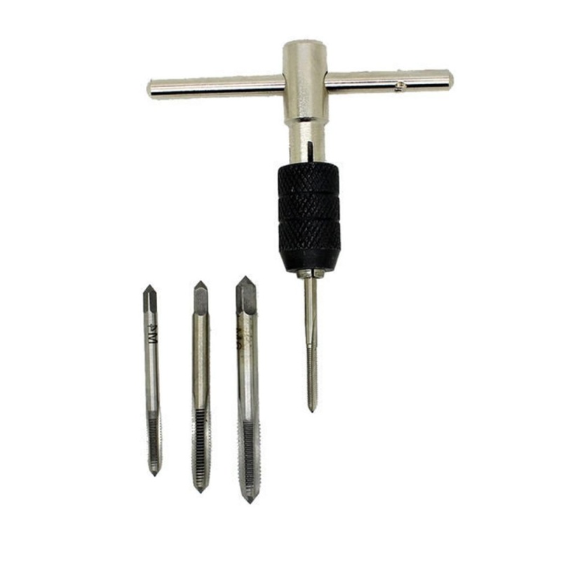 Alloy Steel T Type Thread Tap Reamer Hand Machine Screw Threads Tap set - intl