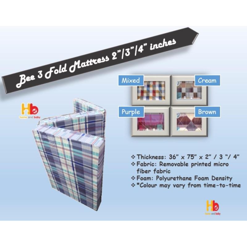 Bee 3 fold Mattress 3 inch