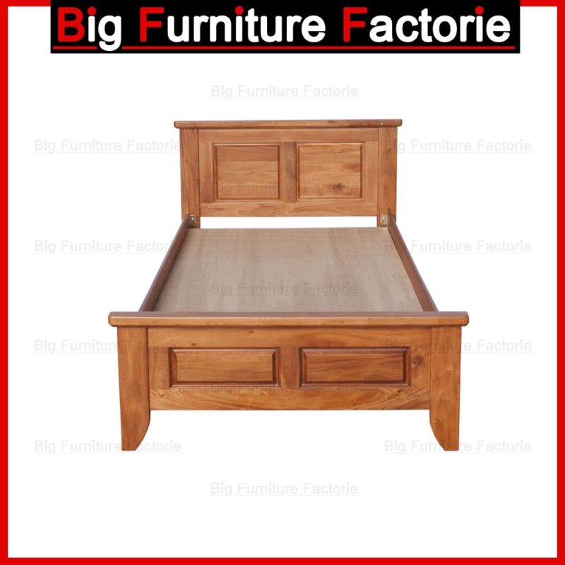 BFF48-WB Solid Wooden Bed (Walnut) - Super Single