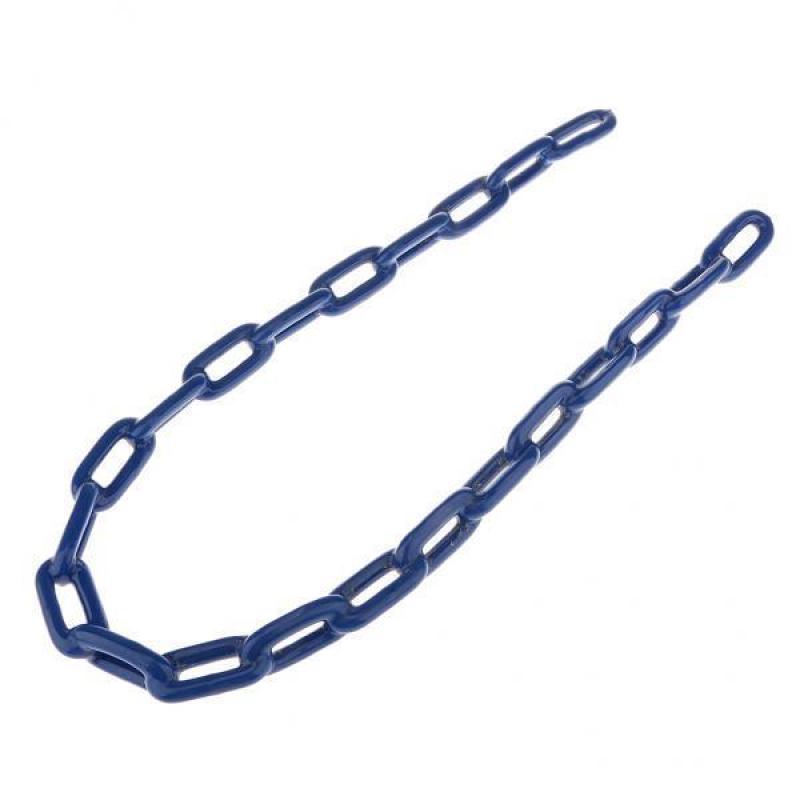 BolehDeals Durable Soft Plastic Coated Iron Swing Chain Swing Rope Swing Accs 1M Blue - intl