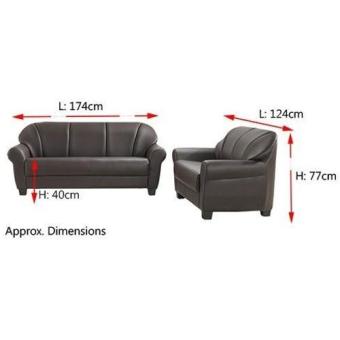 Bradford Leather Sofa 3 Seater (Dark Brown) (Free Delivery) June 2018 - 3 Bradford Leather Sofa 3 Seater (Dark Brown) (Free Delivery) - 3