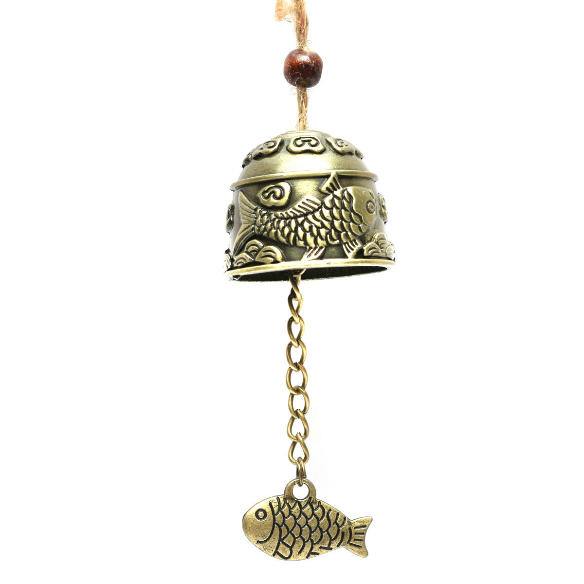 Chinese Fish Feng Shui Bell Blessing Good Luck Fortune Hanging Chinese Fish Feng Shui Bell Blessing Good Luck Fortune Hanging Wind Chime Intl Lazada Singapore