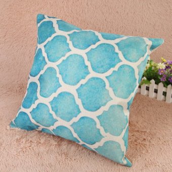 Creative Striped Pattern Cotton Pillow Cover(Blue) (EXPORT) April 2018 - 3 Creative Striped Pattern Cotton Pillow Cover(Blue) (EXPORT) - 3